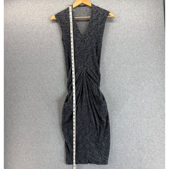 Vena Cava Womens Tank Midi Dress Blue White Ribbed V- Neck Tie Waist Size XS (?) - Picture 16 of 16